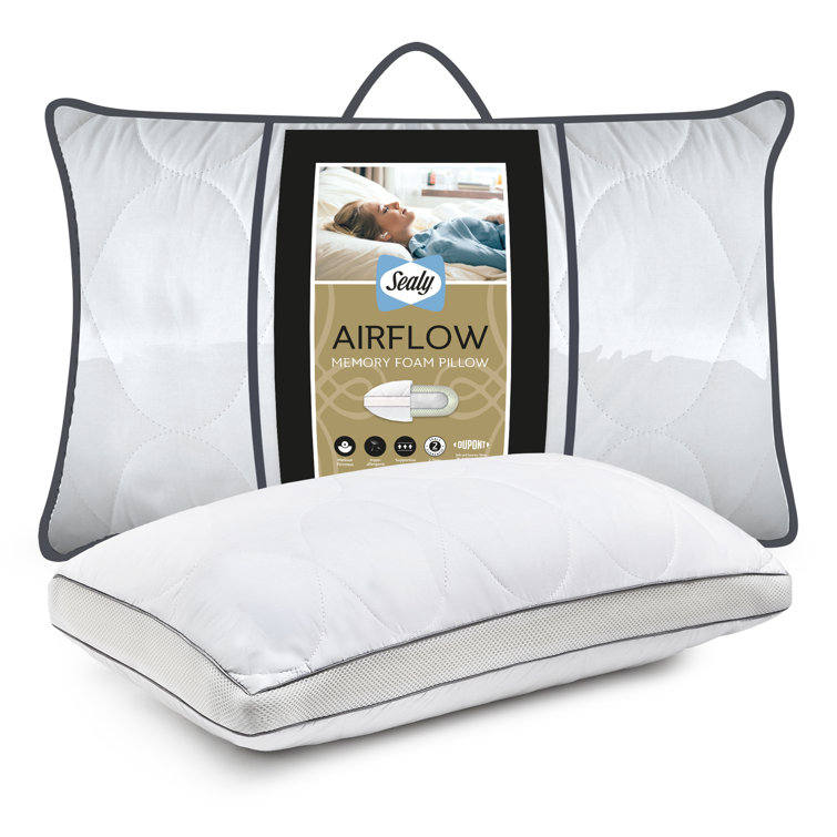 Sealy UK Sealy Airflow Memory Foam Pillows 2 Pack & Reviews Wayfair.co.uk